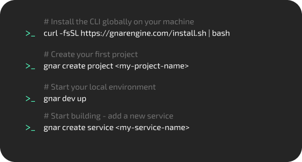 GET STARTED IN MINUTES